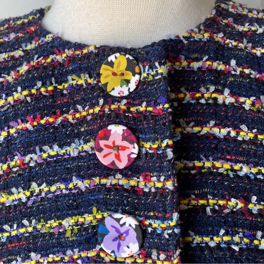 NWT 🪻Cabi Tweed Button up Coat - Picture 3 of 16